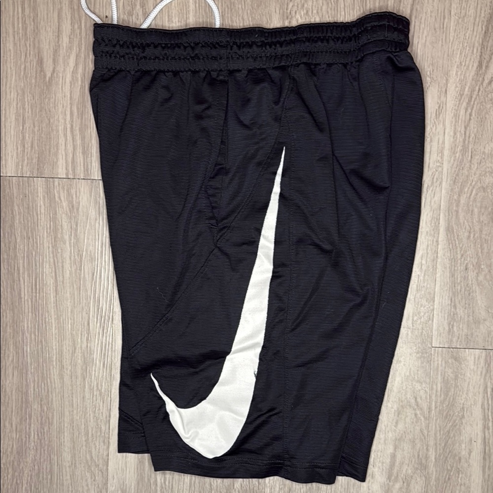 Nike  Black and White Athletic Shorts